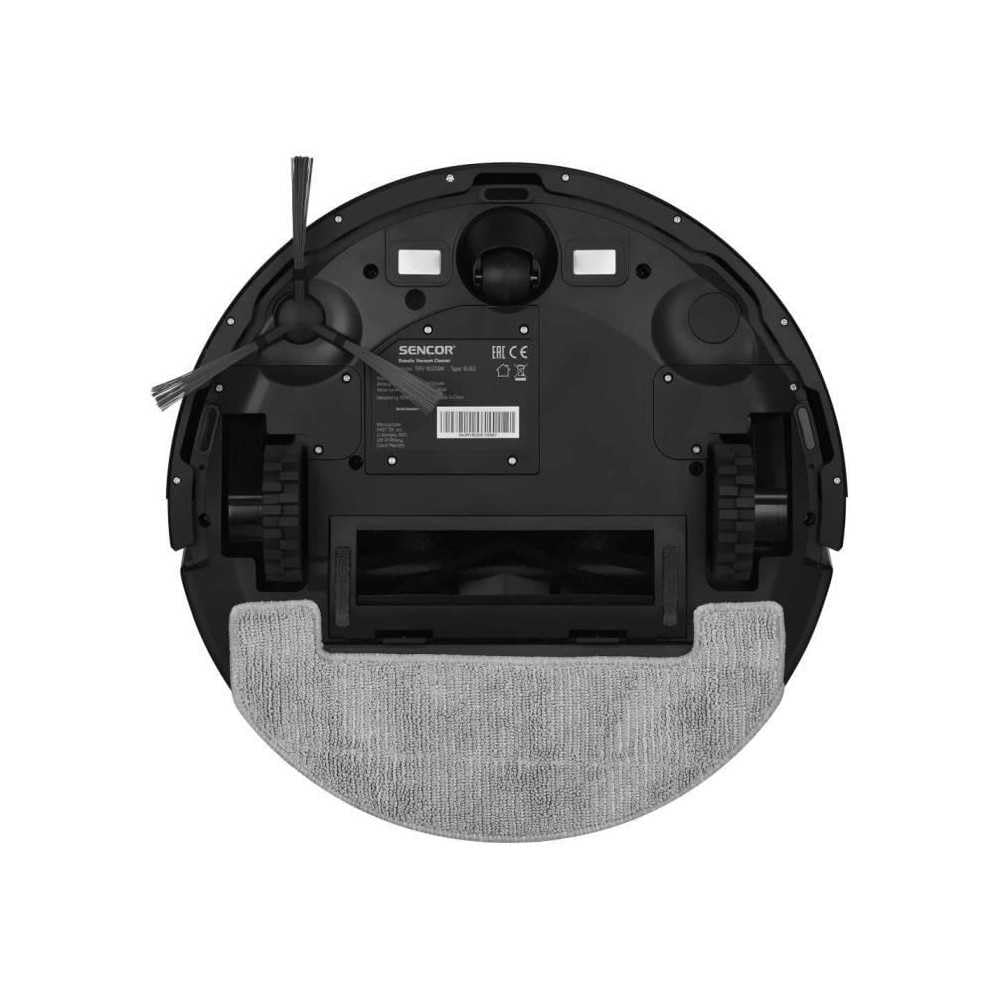 SENCOR SRV 9020BK Robot Aspirador y Fregador, Navegación LiDAR, 3000 Pa, 130 min Autonomía, 40W