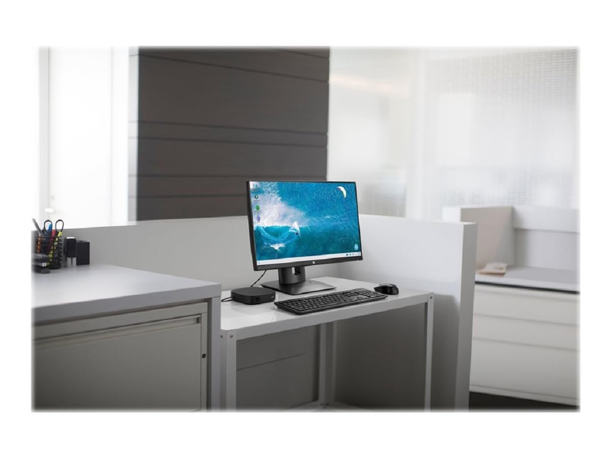 HP t430 - Thin Client - DTS - 1 x Celeron N4020 / 1.1 GHz - RAM 4 GB - Flash - eMMC 32 GB - UHD Graphics 600-1GbE - WiFi: 802.11a/b/g/n/AC, Bluetooth 5.0 ThinPro - Negro
