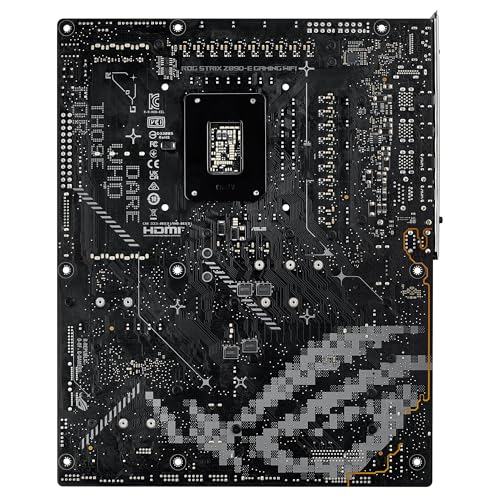 ASUS ROG Strix Z890-E Gaming WiFi - Placa Base ATX, 18+1+2+2 etapas de Potencia, DDR5, PCIe 5.0 Compatible con GPU de última generación, Siete Ranuras M.2, WiFi 7, AI Overclocking, AI Networking II