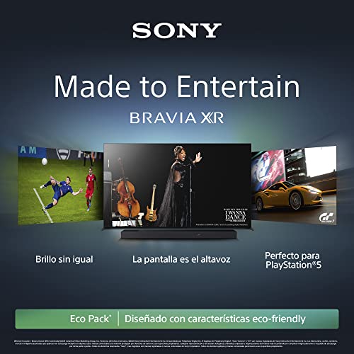 Sony BRAVIA XR-55A80L, 55 Pulgadas, TV OLED con 4K HDR, Smart Google TV, Eco Pack, Bravia Core, Óptimo para PlayStation5, Diseño Integral