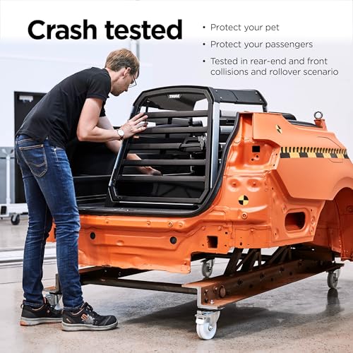 Thule Allax - Caja de Transporte para Perros, para Coche, Color Negro y Aluminio M