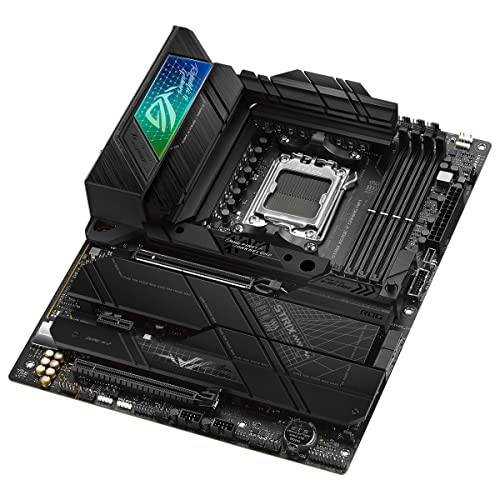 ASUS ROG Strix X670E-F Gaming WiFi - Placa Base ATX (AMD Ryzen AM5, VRM de 16 + 2 Fases, DDR5, 4 Ranuras M.2, USB 3.2 Gen 2 x 2, PCIe 5.0, WiFi 6E, AI Cooling II y Aura Sync)