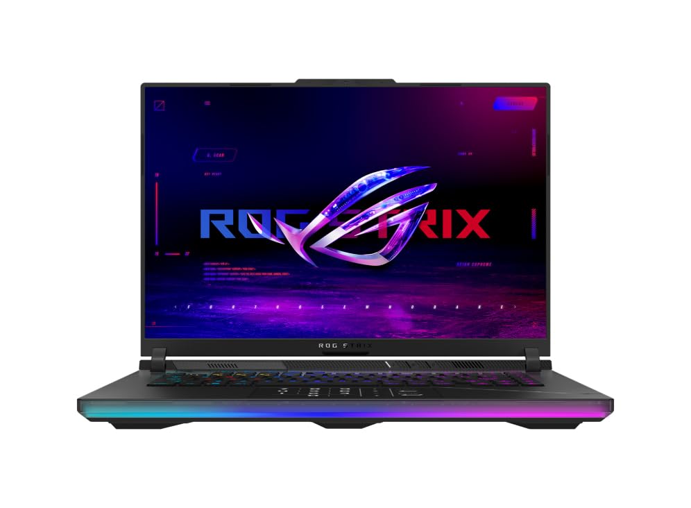 ASUS ROG Strix Scar 16 G634JZ-NM010W - Ordenador Portátil 16" WQXGA 240Hz (Intel Core i9-13980HX, 32GB RAM, 2TB SSD, NVIDIA RTX 4080 12GB, Windows 11 Home) Negro - Teclado QWERTY español