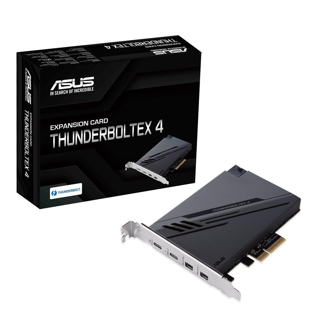 ASUS ThunderboltEX 4 – Adaptador Thunderbolt – PCIe 3.0 x4 – Thunderbolt 4 x 2, 90MC09P0-M0EAY0