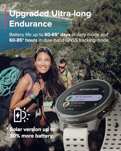 SUUNTO Vertical Reloj Deportivo - Smartwatch GPS, GPS de Doble Frecuencia, Mapas sin Conexión Gratuitos, Autonomía de hasta 50 Días, Carcasa Resistente Militarmente, Resistente al Agua hasta 100m