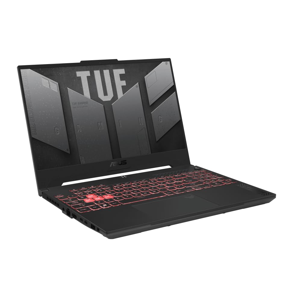 ASUS TUF Gaming A15 FA507XI-LP024 - Ordenador Portátil Gaming de 15.6" Full HD 144Hz (AMD Ryzen 9 7940HS, 32GB RAM, 512GB SSD, RTX 4070 8GB, Sin Sistema Operativo) Gris Meca - Teclado QWERTY español