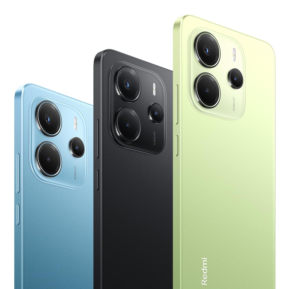XIAOMI Redmi Note 14 - Smartphone de 8+256GB, Pantalla de 6.67" AMOLED FHD+ 120Hz, MediaTek Helio G99-Ultra, cámara de 108MP, TurboCharge 33W, 5500 mAh, Cargador no Incluido, Verde (Versión ES)
