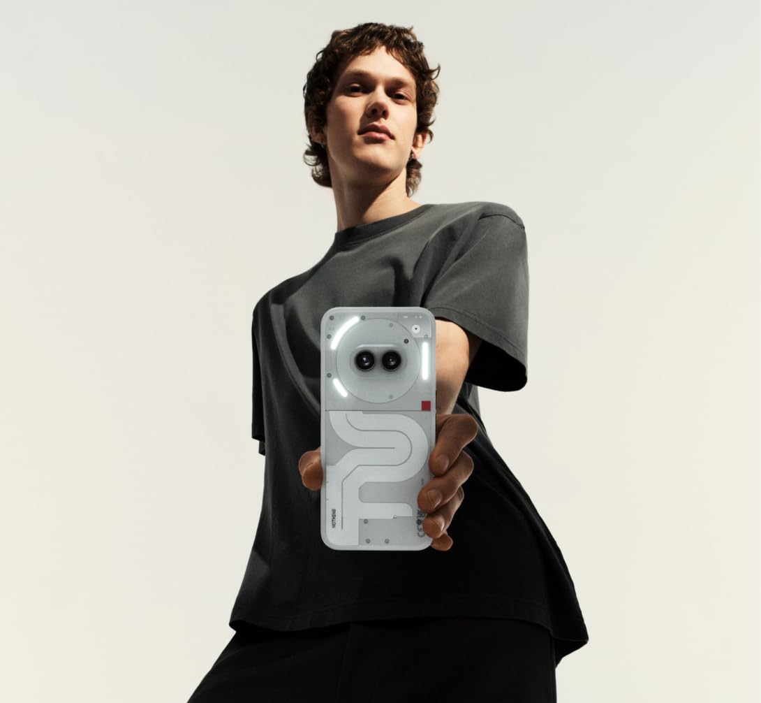 Nothing Phone (2a) 12+256GB - Smartphone con Nothing OS 2.5 - Blanco Roto