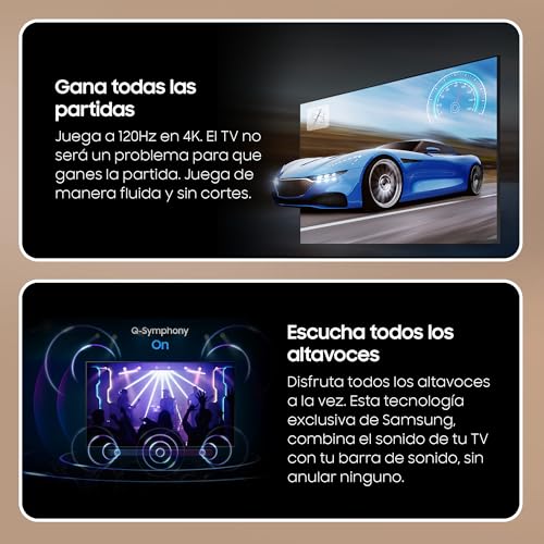 SAMSUNG TV QLED 4K 2024 55Q70D Smart TV de 55" con más de 1.000 Millones de Colores, el Mejor Smart TV, GANA Las partidas a 120Hz y Escucha Todos los Altavoces con Q-Symphony