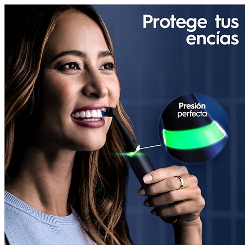Oral-B iO 9 Oral-B iO 9 Pack Doble, Cepillo de Dientes Eléctrico Negro y Rosa, con 3 Cabezales y 1 Estuche Cargador de Viaje, Diseñado por Braun, Diseñado Por Braun