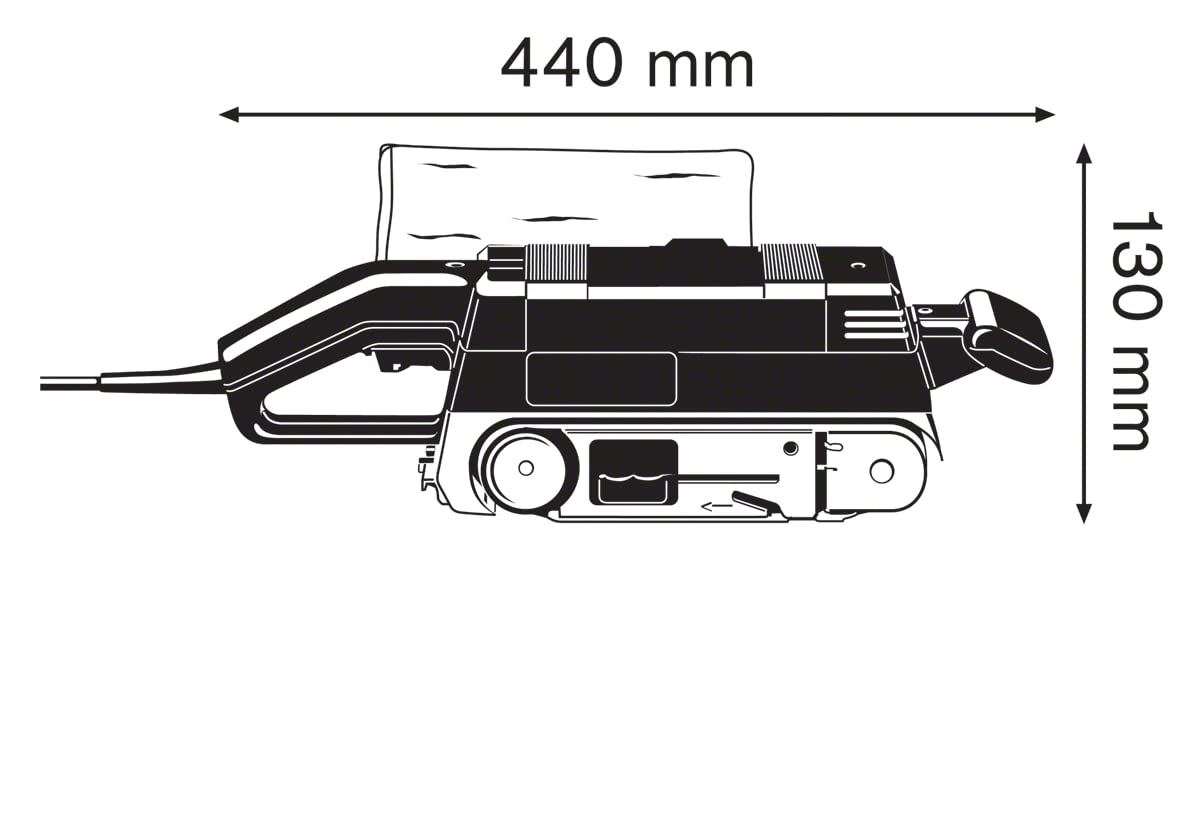 Bosch GBS 75 AE Set - Lijadora de banda