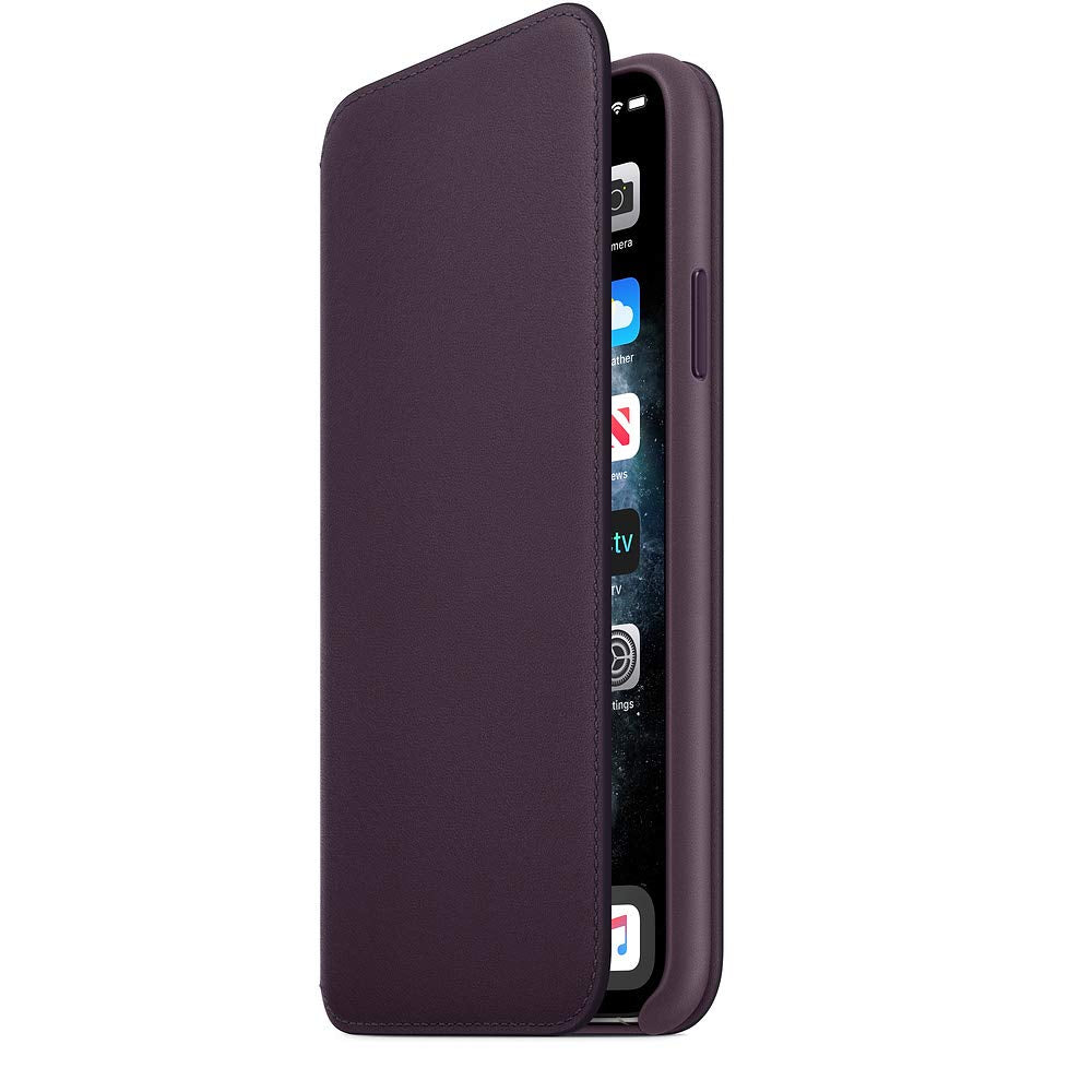 Apple Funda Leather Folio (para el iPhone 11 Pro MAX) - Berenjena