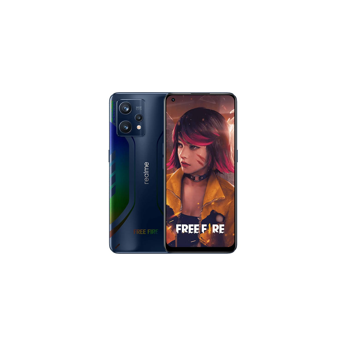 realme 9 Pro+ FreeFire Limitied Edition Smartphone Libre, Procesador MediaTek Dimensity 920 5G, Carga SuperDart de 60W, Pantalla Super AMOLED de 90 Hz,Dual Sim,NFC,8 + 128 GB