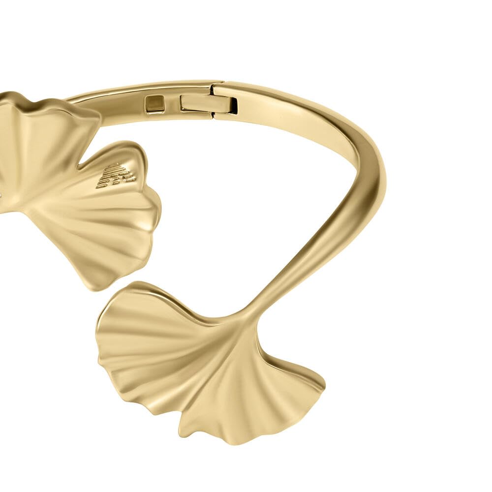 Emporio Armani Pulsera de mujer de latón con brazalete abierto
