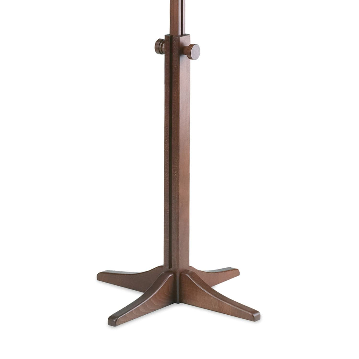 K&M 116/1 Atril de madera - madera maciza de haya color nogal - atril extensible de 71,5 a 122,5 cm