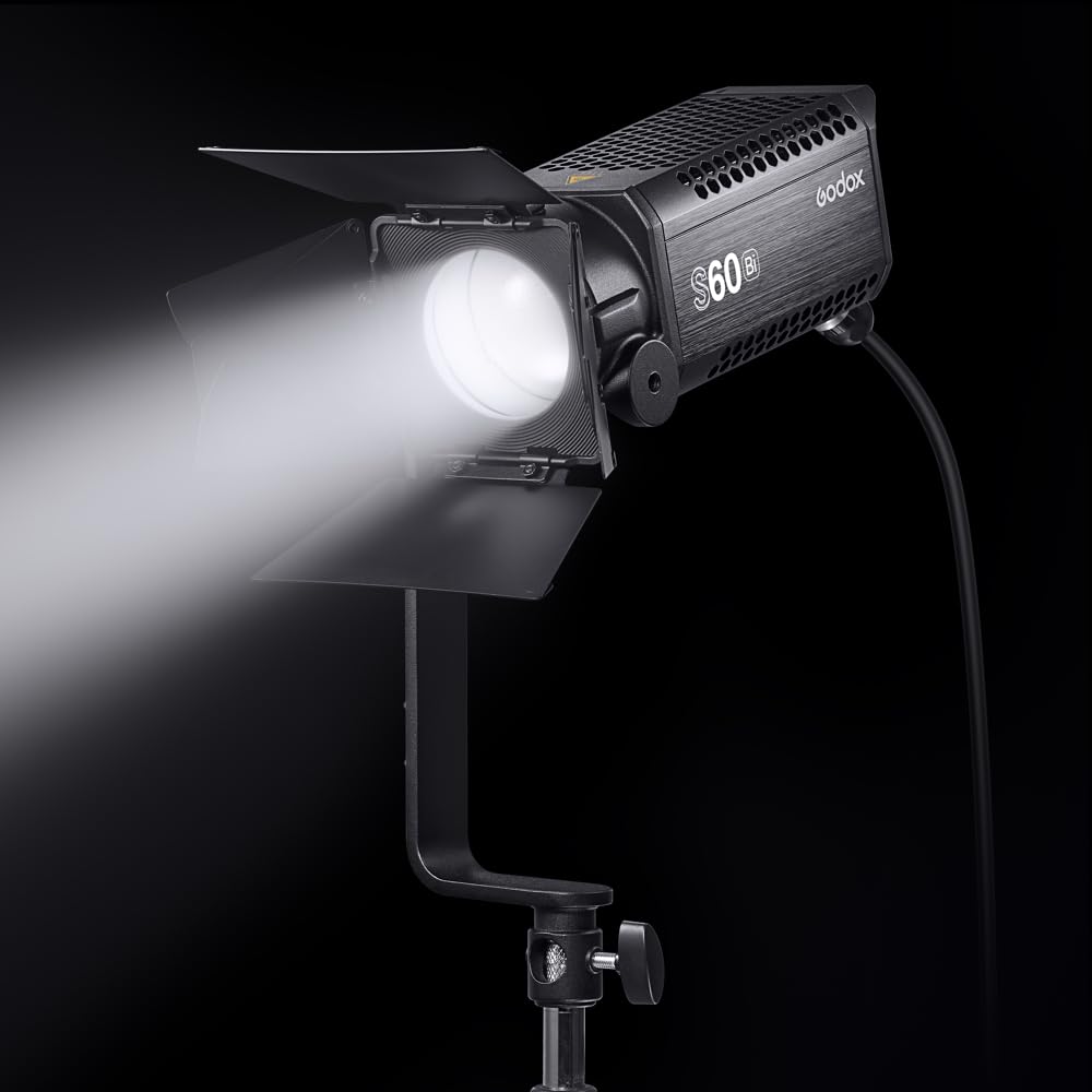 Godox S60Bi-D Kit de 3 Cabezales - 28000/6500K - 240V - Iluminación FX - Kit de Flash de Estudio para Profesionales - con Efectos de Color y Control de aplicación para un Uso Sencillo
