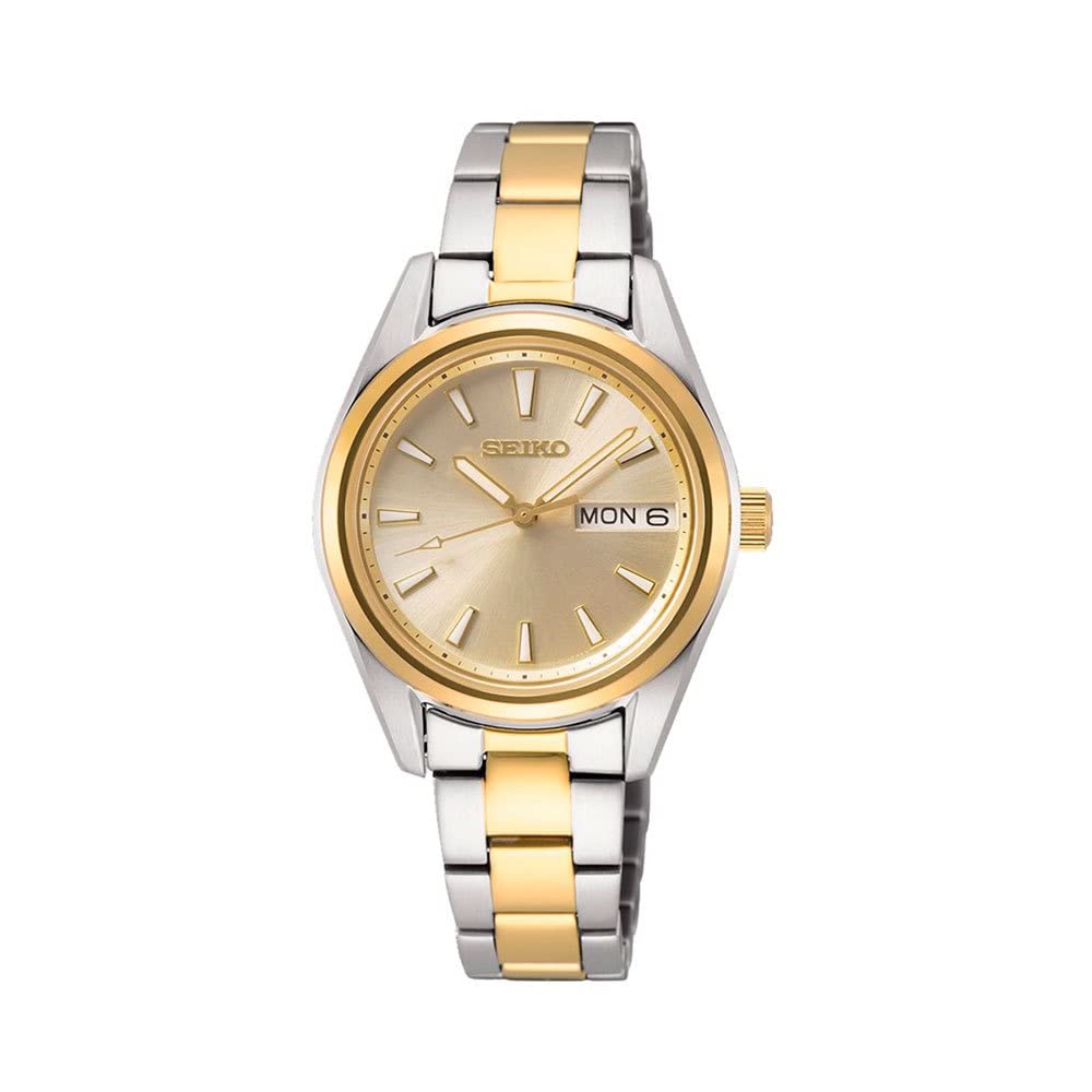 Seiko Reloj Analógico para Mujer de Cuarzo japonés con Correa en Acero Inoxidable SUR354P1