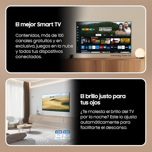 SAMSUNG TV Mini LED Neo QLED 4K 2024 65QN85D Smart TV de 65" con Resolución 4K Mejorada, Procesador NQ4 AI Gen2 con Inteligencia Artificial, Dolby Atmos, Q-Symphony y EyeComfort Mode