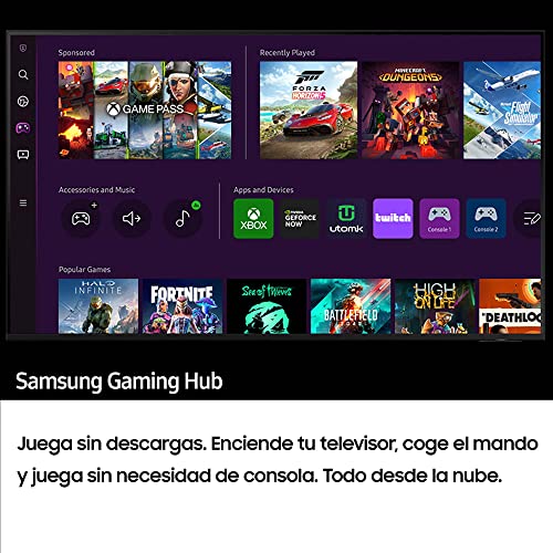 Samsung TV Crystal UHD 2023 65CU8500 - Smart TV de 65", Procesador Crystal UHD, Q-Symphony, Samsung Gaming Hub, Diseño AirSlim y Contrast Enhancer con HDR10+