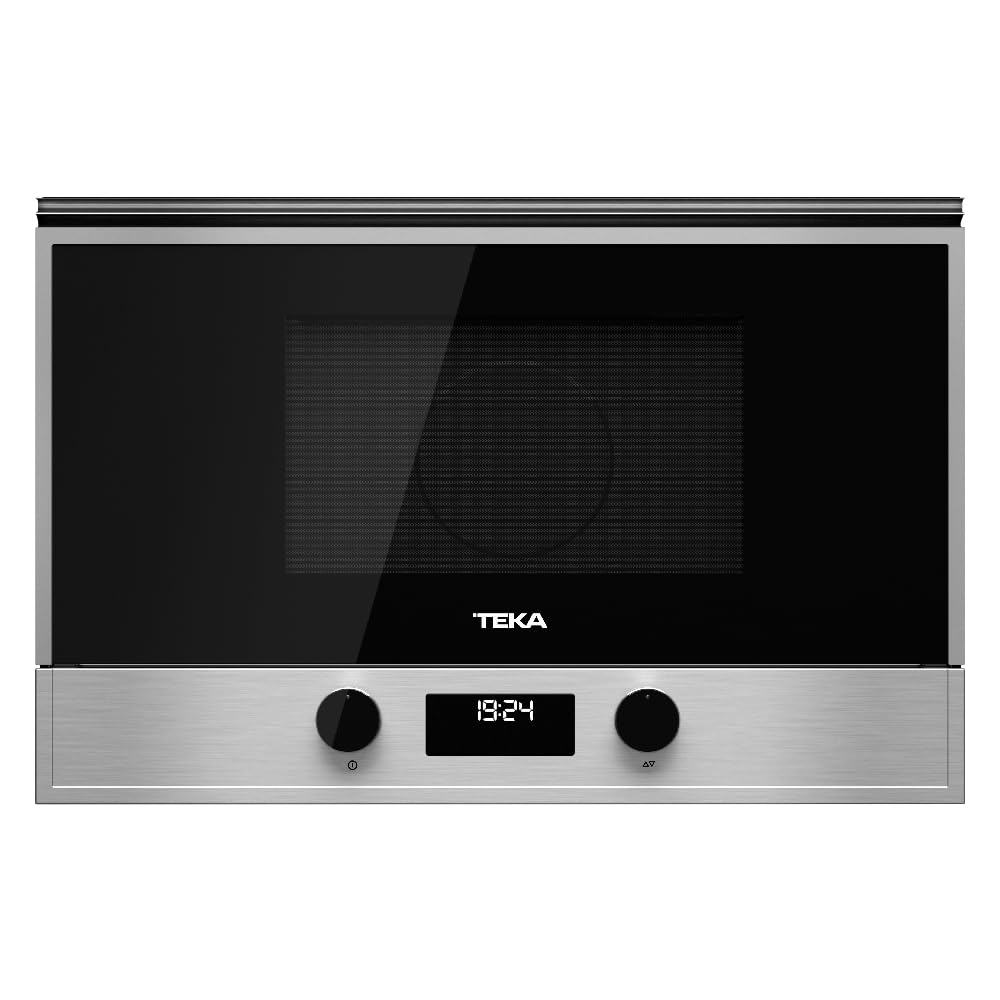TEKA Microondas Integrable Mecánico, 22 L, 850 W, 5 Niveles de Potencia, Interior Acero Inoxidable con Base Cerámica, Temporizador 60 Min, Modelo MS 622 BI L S