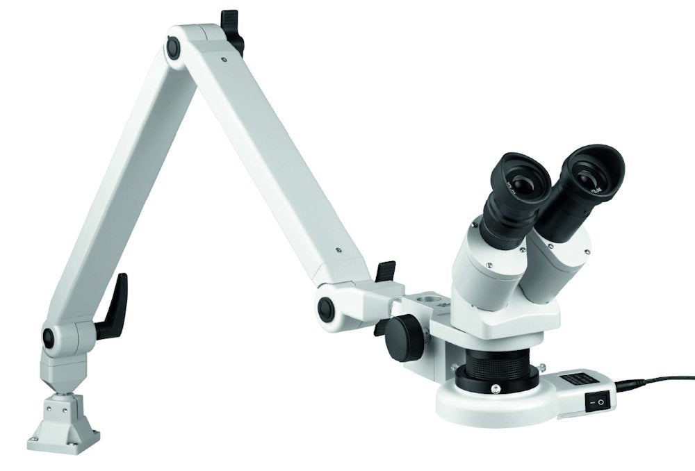 Eschenbach Óptica microscopio con luz LED de Anillo de luz, Aumento 10x/20x, con Brazo articulado
