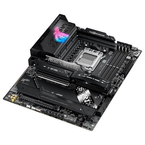 ASUS ROG Strix X870E-E Gaming WiFi - Placa Base AMD ATX, 18+2+2 etapas de Potencia, DDR5, 5X M.2, PCIe 5.0 Compatible con GPU de última generación, WiFi 7, USB 20G con PD 3.0 de hasta 30 W