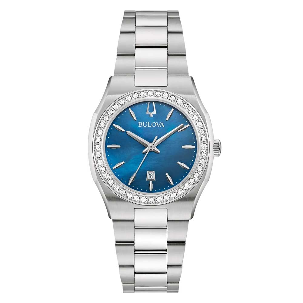 Bulova Reloj Analógico para Mujer'S de Cuarzo con Correa en Acero Inoxidable 96R246