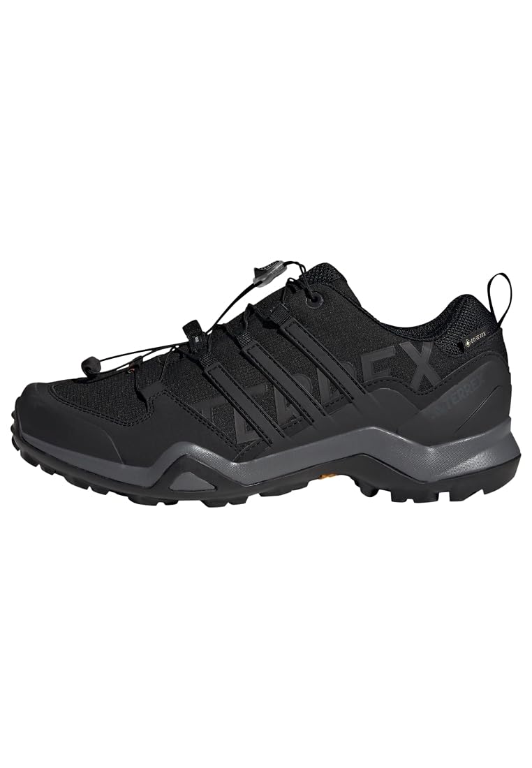 adidas Terrex Swift R2 Gore-Tex Hiking Shoes, Zapatos de Senderismo Hombre, Core Black/Core Black/Grey Five, 43 1/3 EU