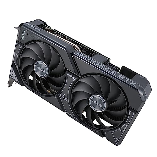 ASUS Dual GeForce RTX 4060 OC Edition 8GB GDDR6 Tarjeta Gráfica, PCIe 4.0, 8GB GDDR6, DLSS 3, HDMI 2.1a, DisplayPort 1.4a, Diseño de 2,5 Ranuras, Ventiladores Axial-Tech, Tecnología 0dB