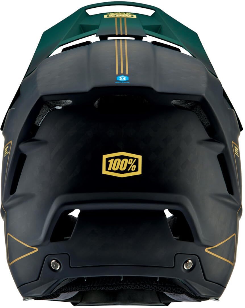 100% Aircraft 2 Helmet XL Casco, Unisex Adulto, Carbon Gold/Forest (Multicolor)