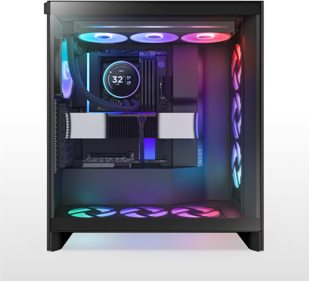 NZXT N9 Z890 Gaming Motherboard - Intel Z890 LGA 1851 ATX for Core Ultra (Series 2) - 20+1+1, DDR5, 5X M.2, PCIe 5.0, Wi-Fi 7, 5GbE, Thunderbolt 4 - RGB, Full Metal Housing - Black
