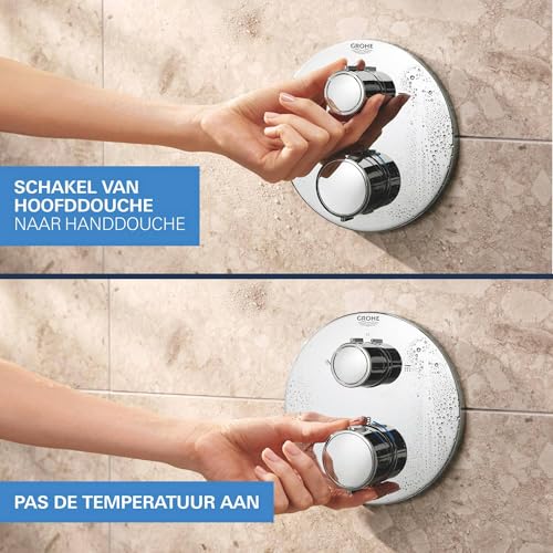 GROHE Precision Vitalio Start 250 Sistema de ducha (caja de instalación universal, set de ducha mural, teleducha), Cromo 34883000