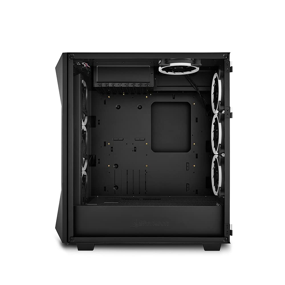 Sharkoon REV300 RGB Cristal Templado USB-C/3.2 Negra
