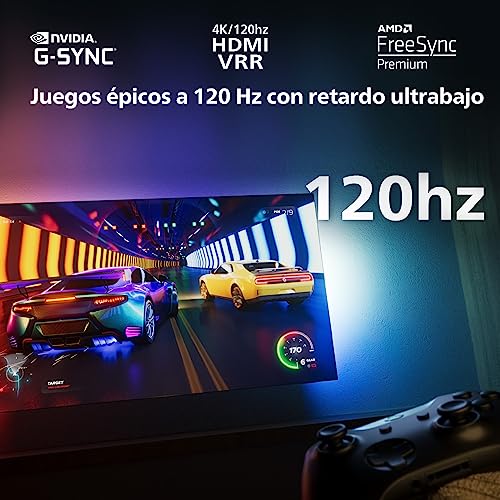Philips Ambilight OLED818 106 cm (42 Pulgadas) Smart 4K OLED TV | UHD y HDR10+ | 120Hz | Engine P5 AI Picture | Dolby Atmos | Altavoces 40W | Compatible con Asistente Google y Alexa