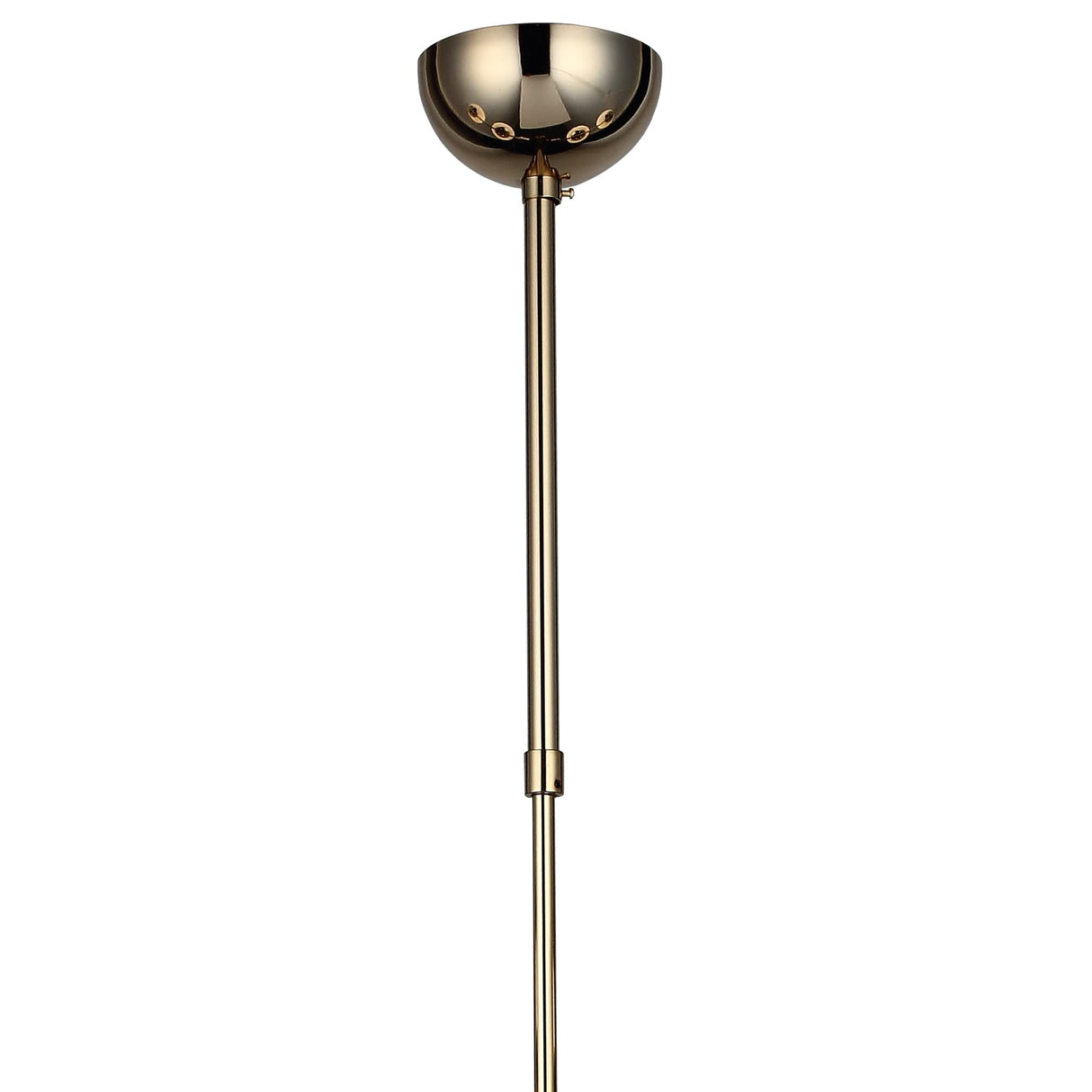 Homemania 1566-80-04-L Lámpara de Suspensión Cerco, Araña, Lámpara de Techo, Vidrio, Metal, Oro, 14 x 98 x 72 cm, 4 x E27, Max 40W