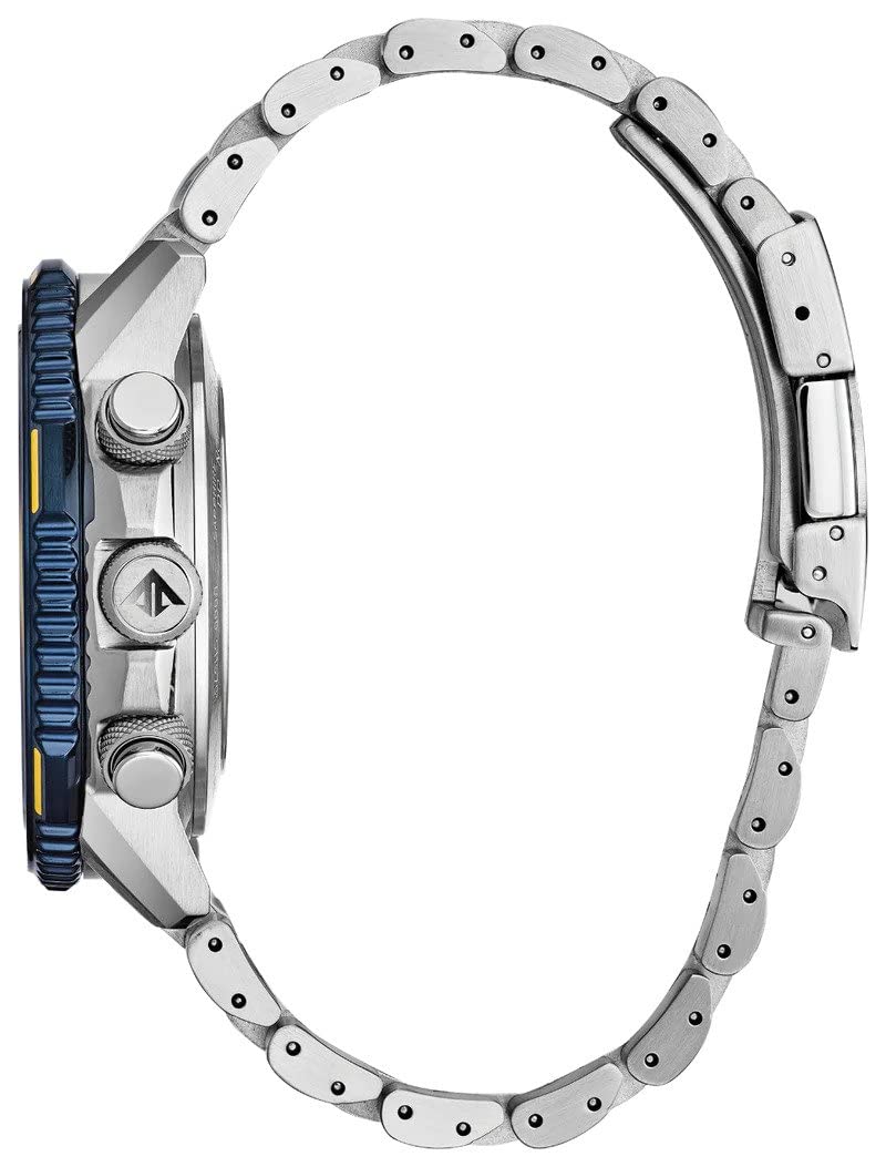 Citizen Reloj Analógico-Digital para Hombres de Cuarzo japonés con Correa en Acero Inoxidable JY8078-52L