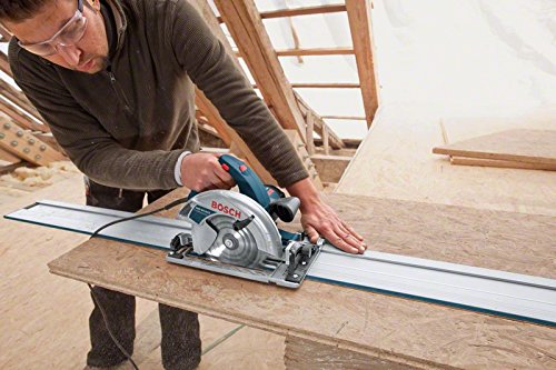 Bosch Professional GKS 65 GCE - Sierra circular (1800 W, Ø disco 190 mm, vel. regulable, compatible carril guía, en caja)