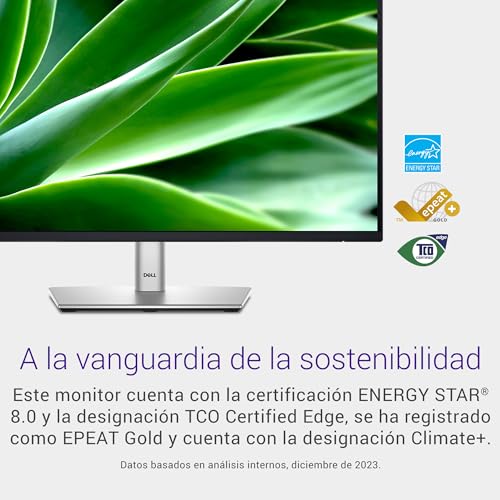 Dell P2425H 24" Full HD (1920x1080) Monitor, 100Hz, IPS, 5ms, 99% sRGB, USB-C, DisplayPort, HDMI, VGA, 4X USB, Negro