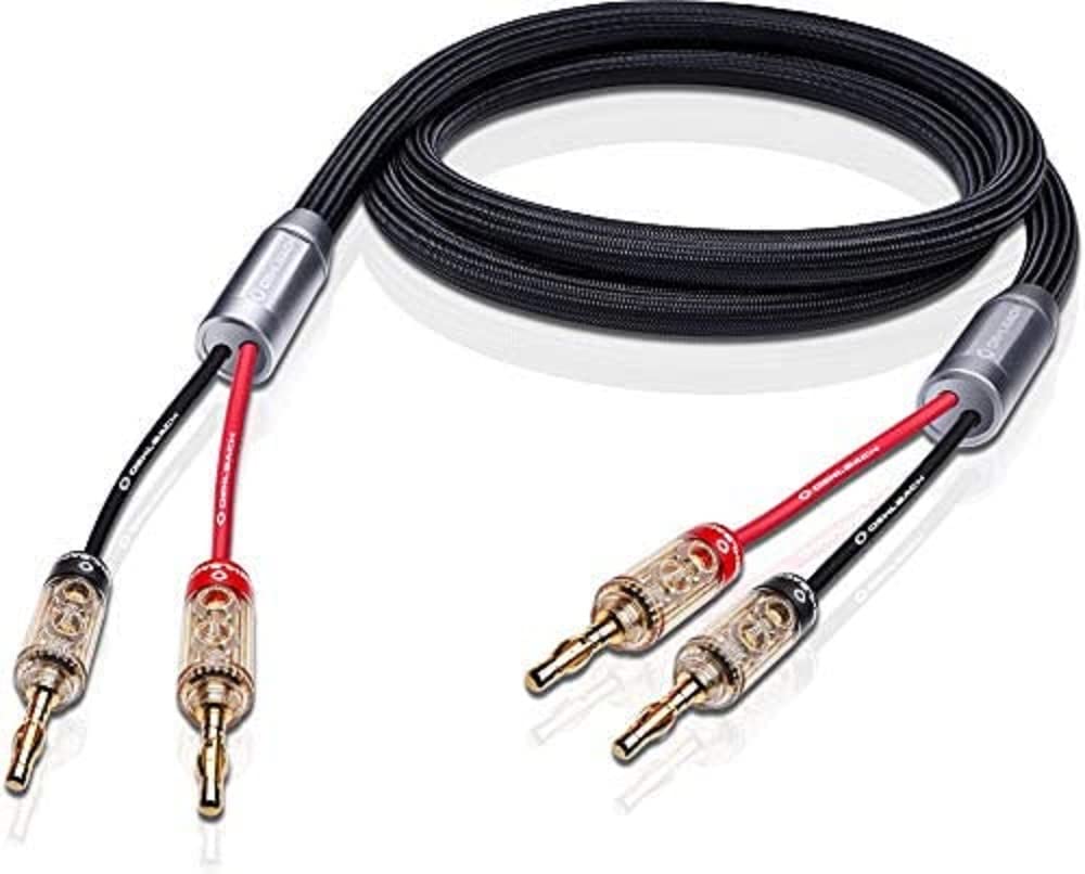 Oehlbach XXL Fusion Two B - Juego de Cables para Altavoces con Conector de Banana (2 x 4 m)