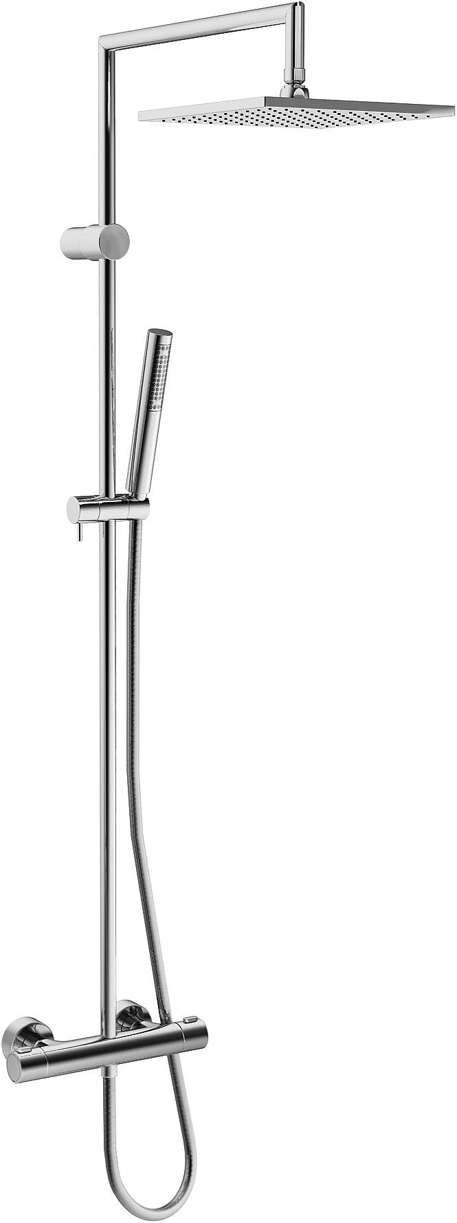 Hansa - Prisma Term. De Ducha Con Conexion Directa Sistema De Ducha Con Rociador Cuadrado Cromo (58099113)
