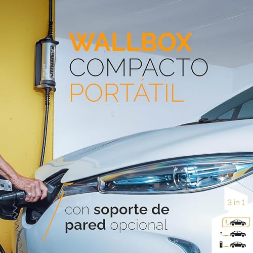 smart Juice Juice Booster 2 Starter Set, Mobile Wallbox 22kW Sin Instalación, Cargador Coche Eléctrico con Cable Tipo 2, Ligero e Impermeable IP67, Incluye Adaptador CEE32, Azul 1 Fase
