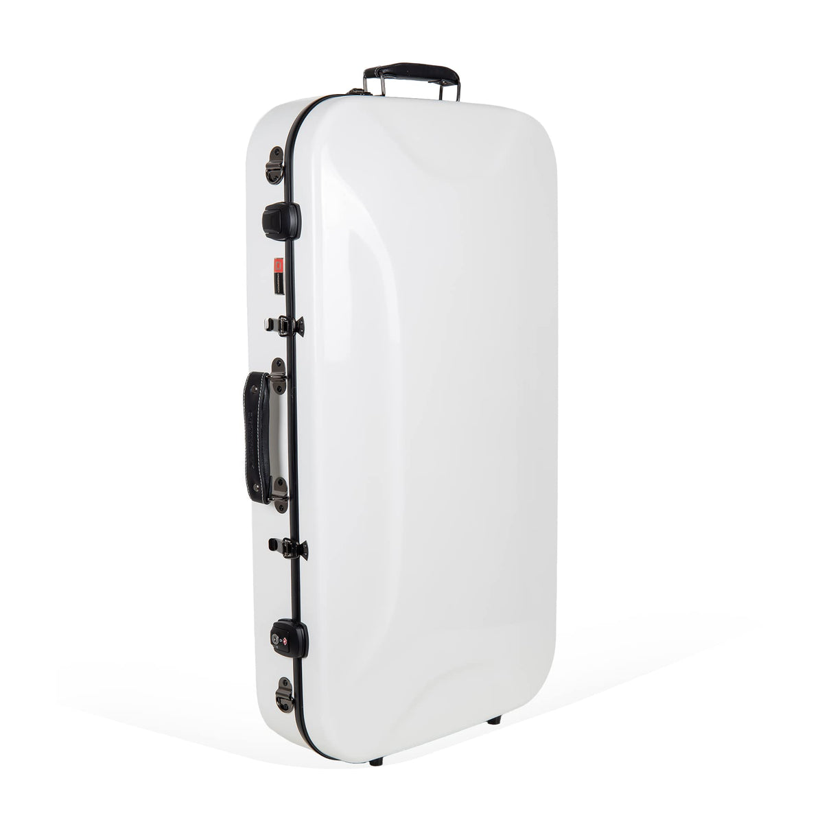 Crossrock CRF2020 Series Fibra de vidrio doble caja de instrumentos, Color blanco leche., Mandolin &Violin, moderno