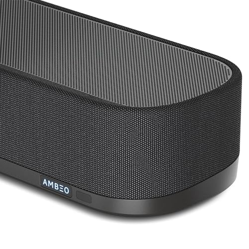 Sennheiser AMBEO Soundbar Plus para TV y Música - Sonido Envolvente 3D Inmersivo, Configuración de Altavoces Virtual 7.1.4, Subwoofers Dobles Integrados, Conexión Streaming Avanzada