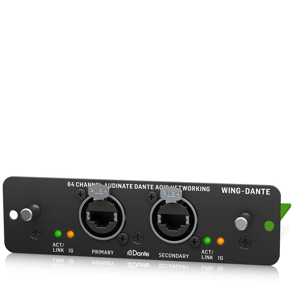 Behringer WING-DANTE WING Tarjeta de expansión para 64x64 canales Audinate Dante AoIP Networking