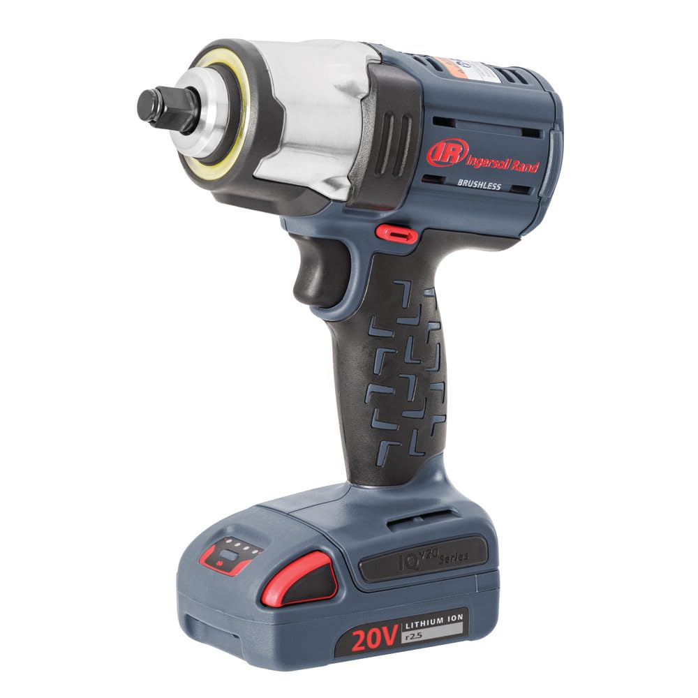 Ingersoll-Rand W5153 Llave de Impacto, 1/2» IQV20 con control de potencia de par medio, 2,15 kg, 495 Nm de par máximo, alimentada por batería