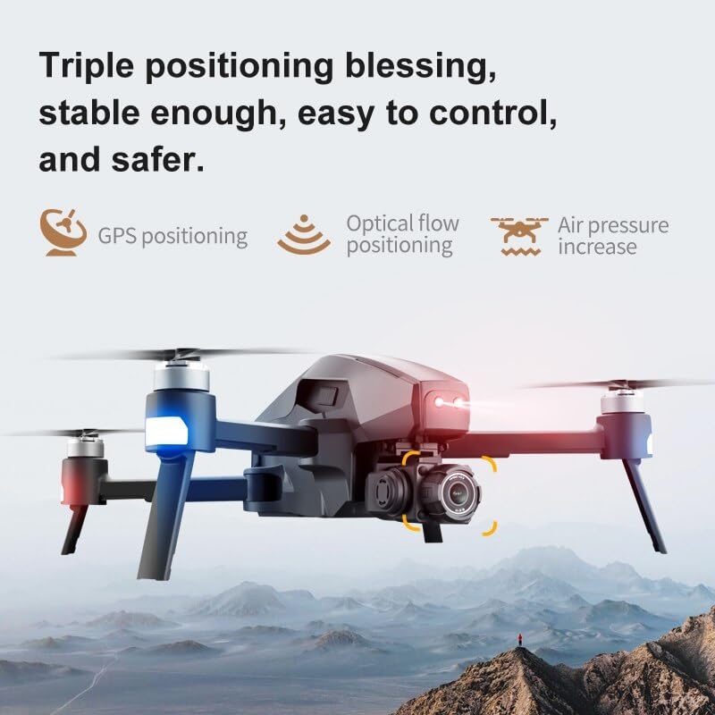 LUXWALLET® SkyLine3 Ultra Drone 15-30KM/h – 3KM Bereik – Gimbal - GPS 5Ghz - Drone – FPV - Quadcopter – 2X Accu + Draagtas + 32GB Micro SD kaart