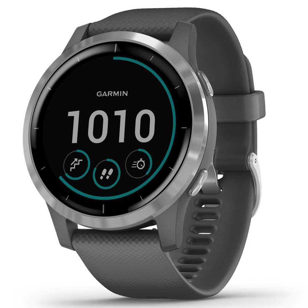 GARMIN Vivoactive 4 Reloj Inteligente con GPS y Funciones de Control de la Salud Durante Todo el Día, Adultos Unisex, Gris, Medium