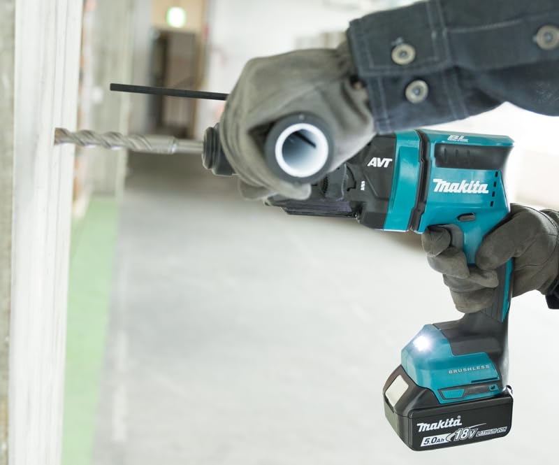 Makita Martillo combinado de batería DHR182ZU (sin batería, sin cargador, sin extracción de polvo)