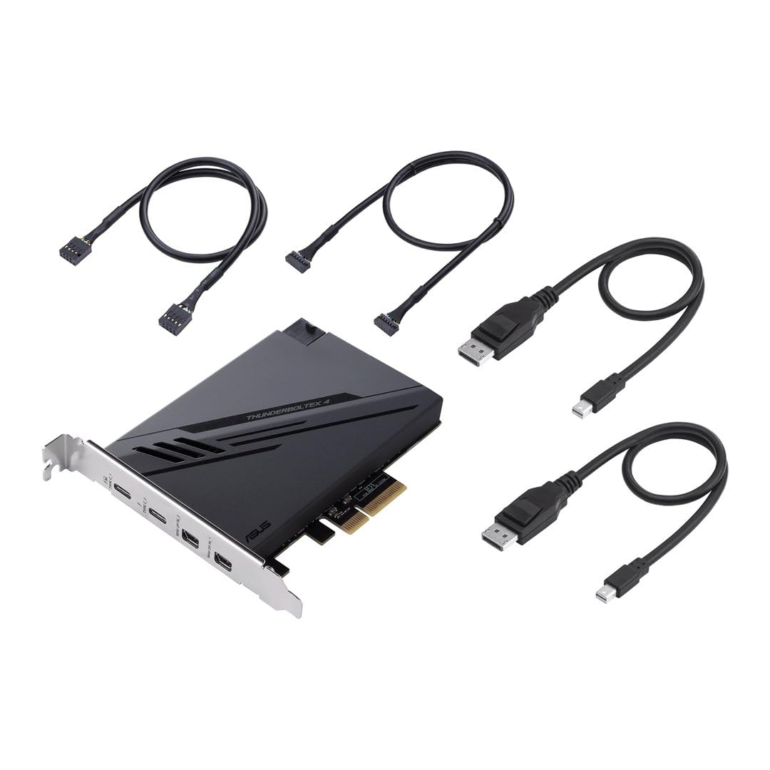 ASUS ThunderboltEX 4 – Adaptador Thunderbolt – PCIe 3.0 x4 – Thunderbolt 4 x 2, 90MC09P0-M0EAY0
