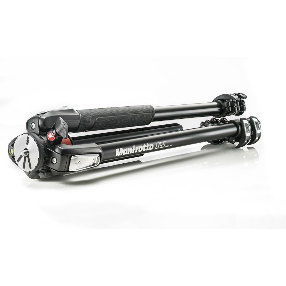 Manfrotto MT055XPRO3 - Patas para trípodes, Aluminio, sólo Patas, Negro, 3 Secciones